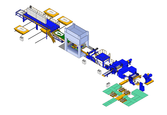 Stamtec Blanking line for metal processing